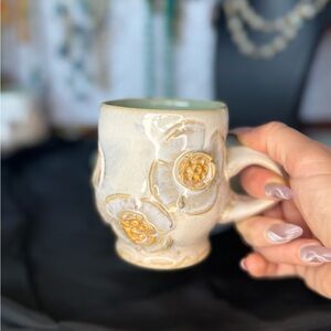 Handcrafted Floral Ceramic Mug